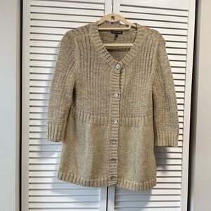 Eileen Fisher Cotton Knit Cardigan – Size Small